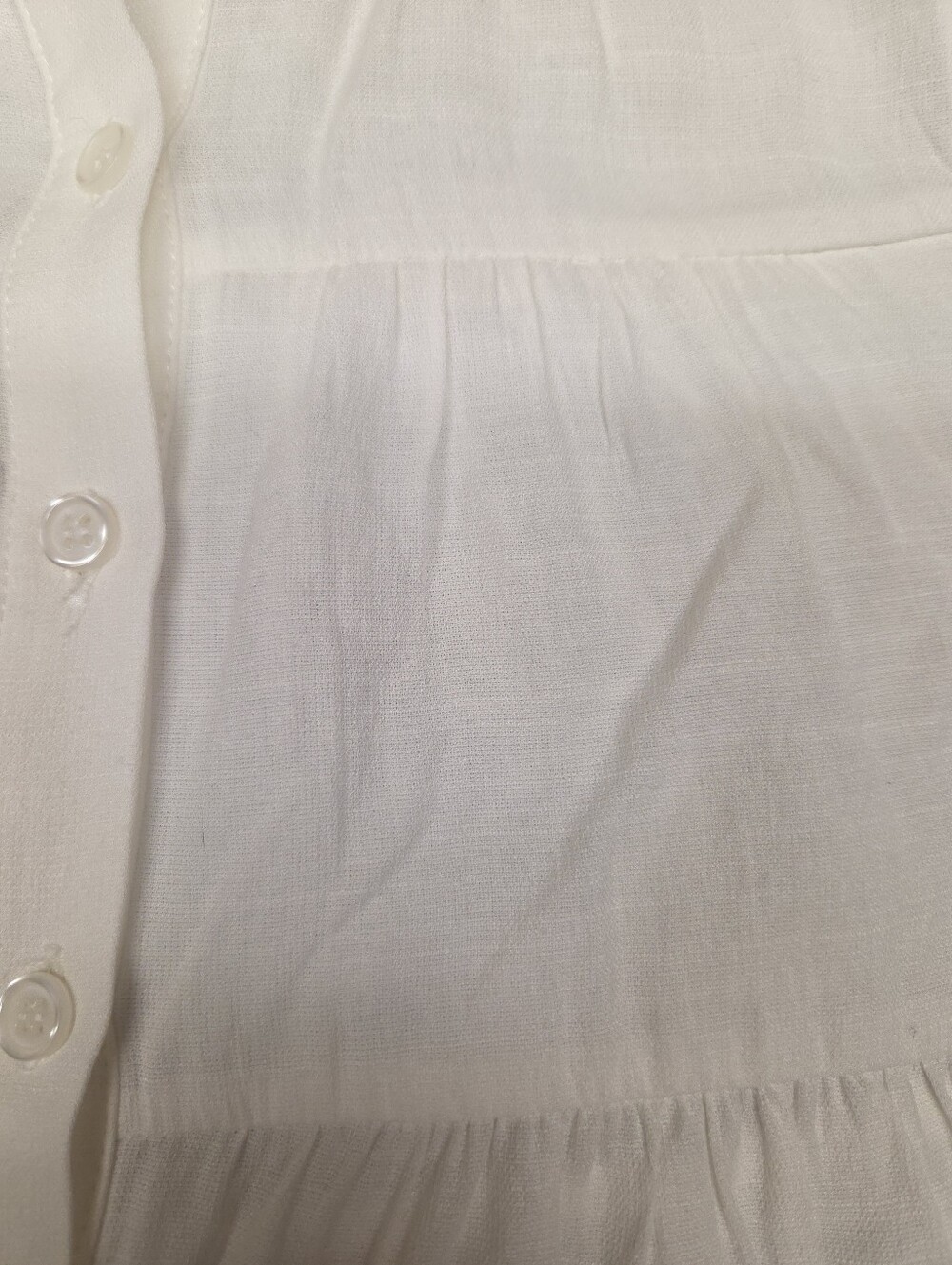 Jun & Ivy Women's White Puff Sleeve Blouse Small - Picture 5 of 7